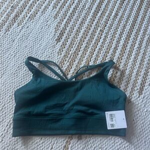 Lululemon Athletica Teal Ribbed Sports Bra